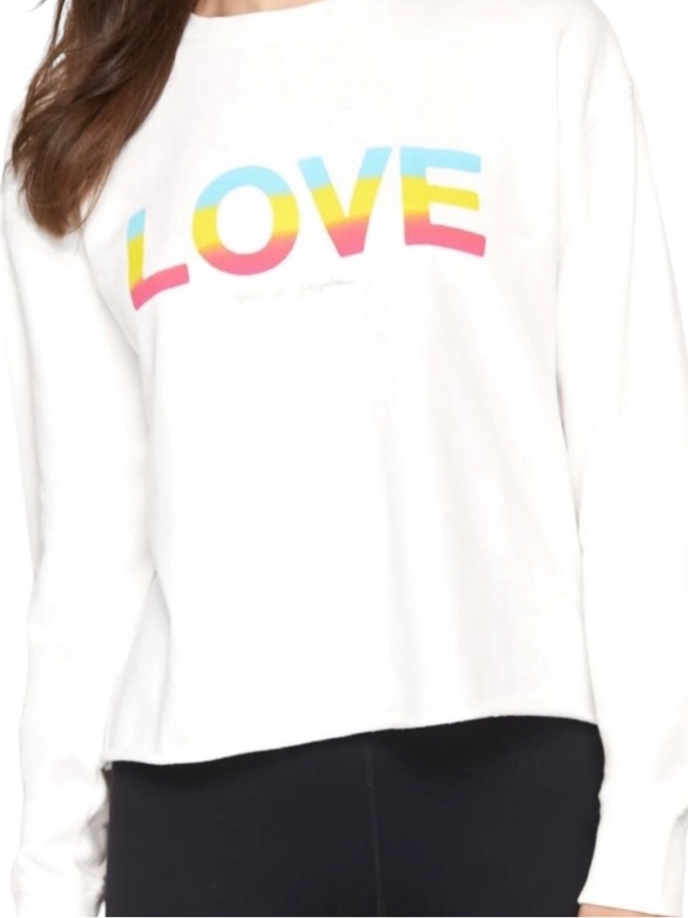 Spiritual Gangster Long Sleeve Love Graphic Sweatshirt Small